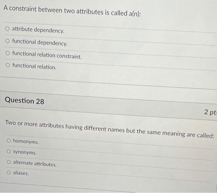 solved-a-constraint-between-two-attributes-is-called-a-n-o-chegg