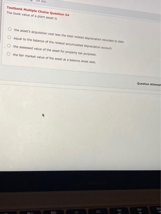 Solved Testbank Multiple Choice Question 38 For the | Chegg.com