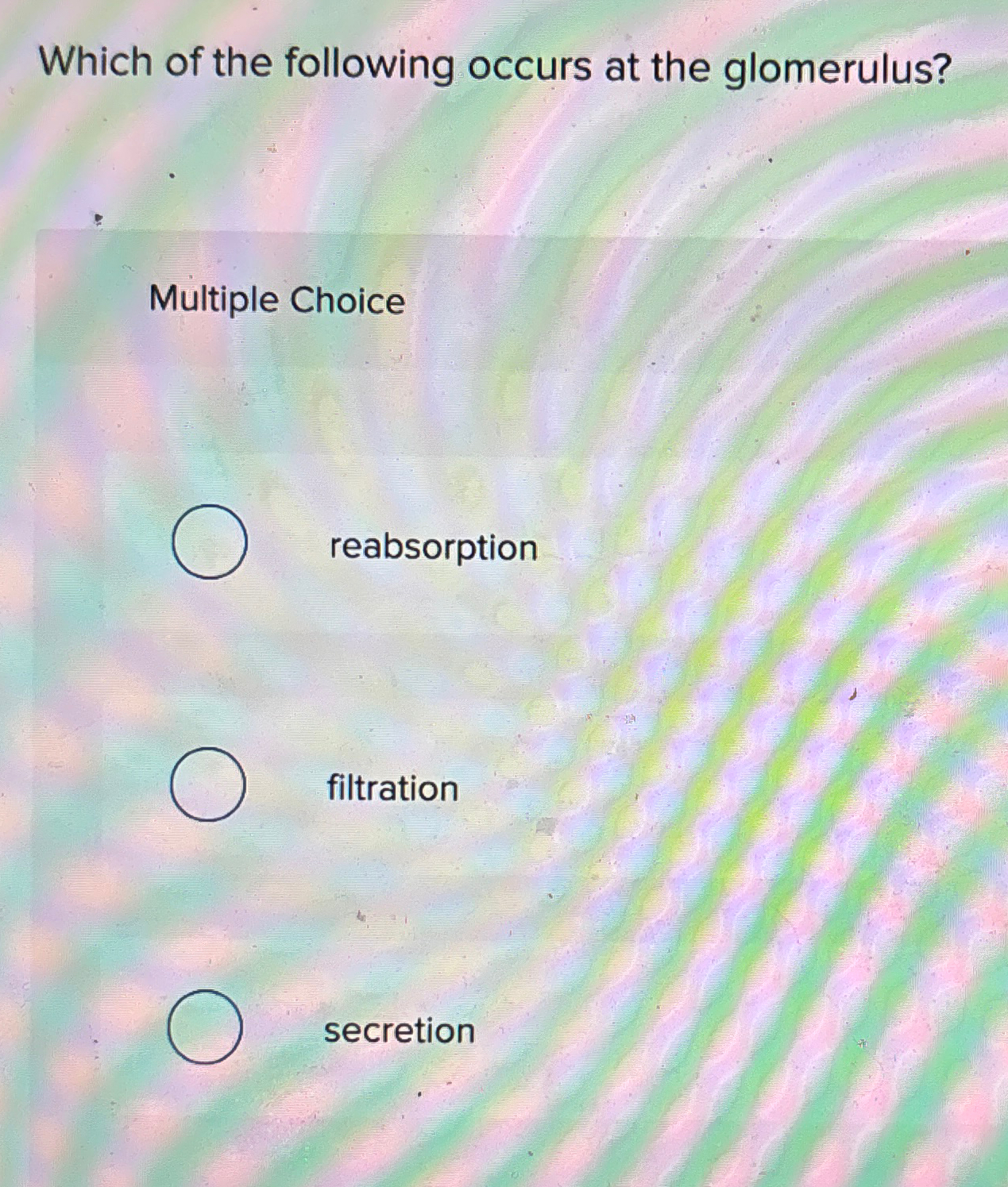 Solved Which of the following occurs at the | Chegg.com