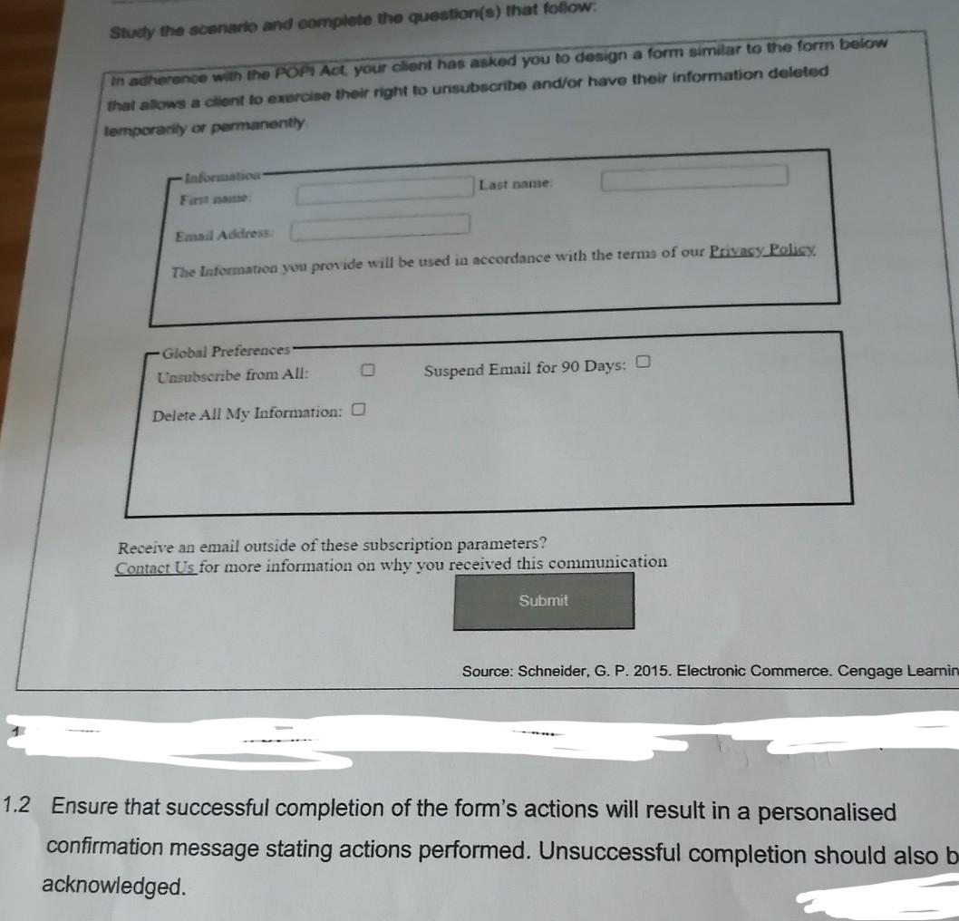 Solved Study the scenario and complete the question(s) that | Chegg.com