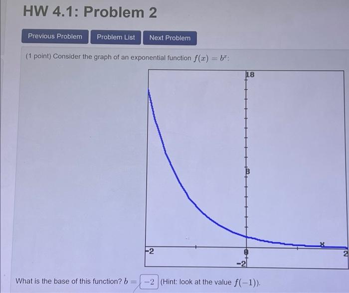 Solved HW 4.1: Problem 1 Previous Problem Problem List Next | Chegg.com