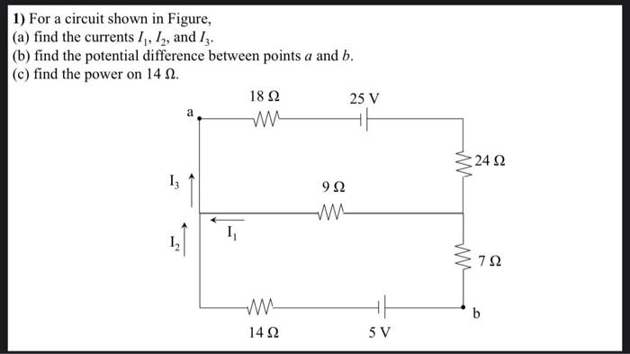 Solved 1) For a circuit shown in Figure, (a) find the | Chegg.com