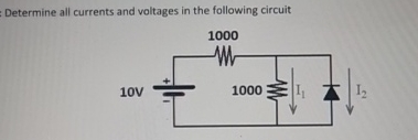 Solved Determine all currents and voltages in the following | Chegg.com
