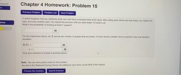 Solved 1 Problem List Chapter 4 Homework: Problem 6 Previous | Chegg.com