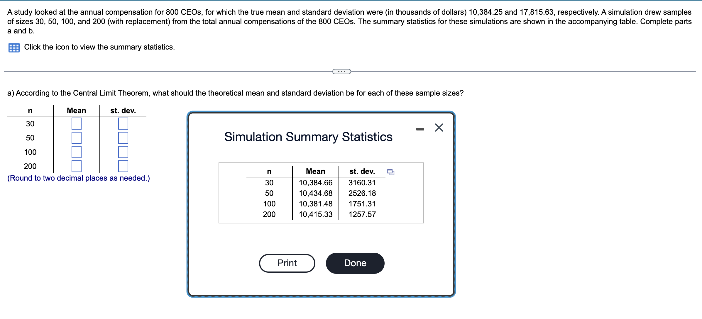 Solved A And B Click The Icon To View The Summary Chegg Solved A And B Click The Icon To View The Summary Chegg