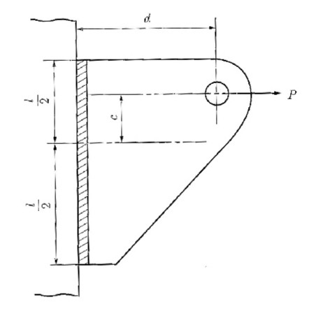 Solved The steel bracket shown in the figure was welded to | Chegg.com