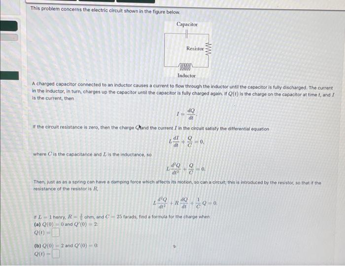 Solved This problem concerns the electric circult shown in | Chegg.com
