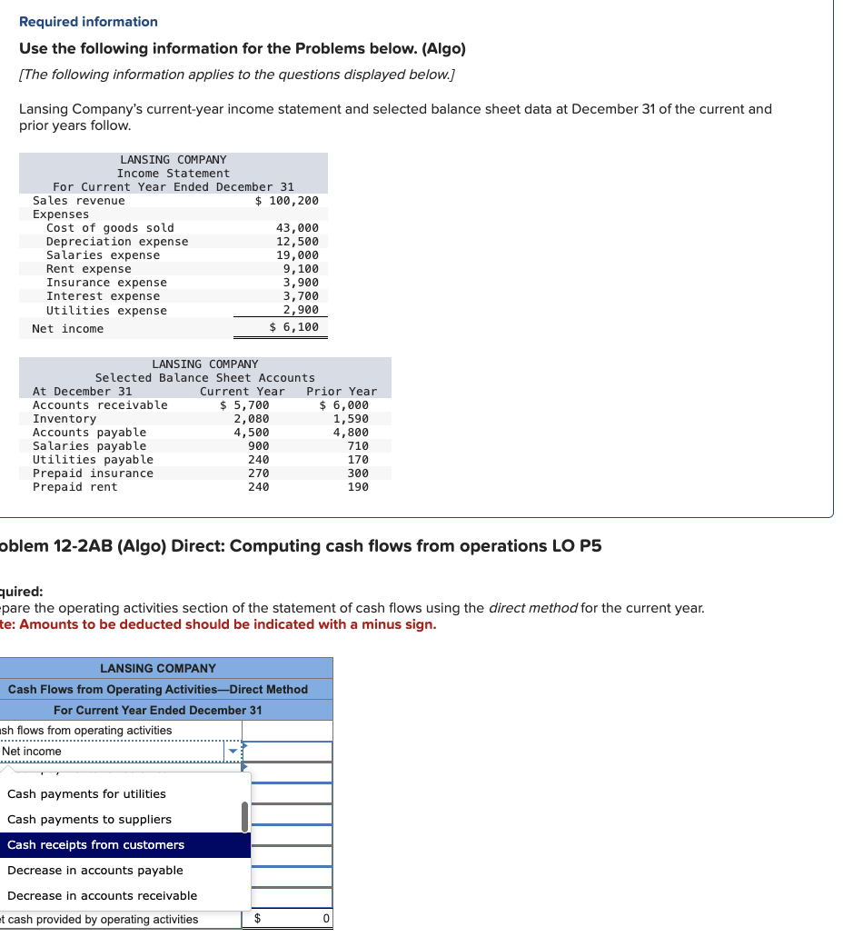 Solved Required informationUse the following information for | Chegg.com