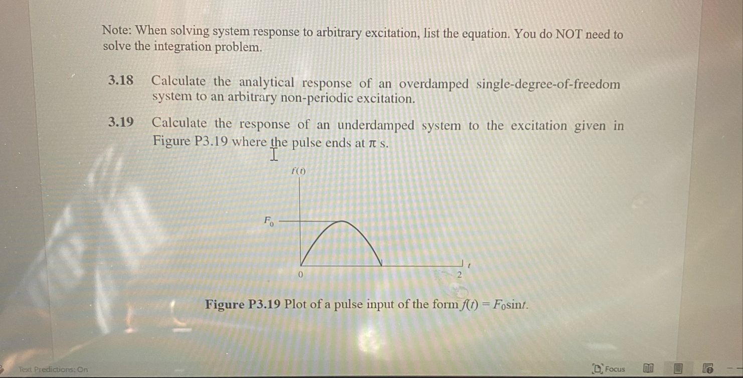 Note: When solving system response to arbitrary | Chegg.com