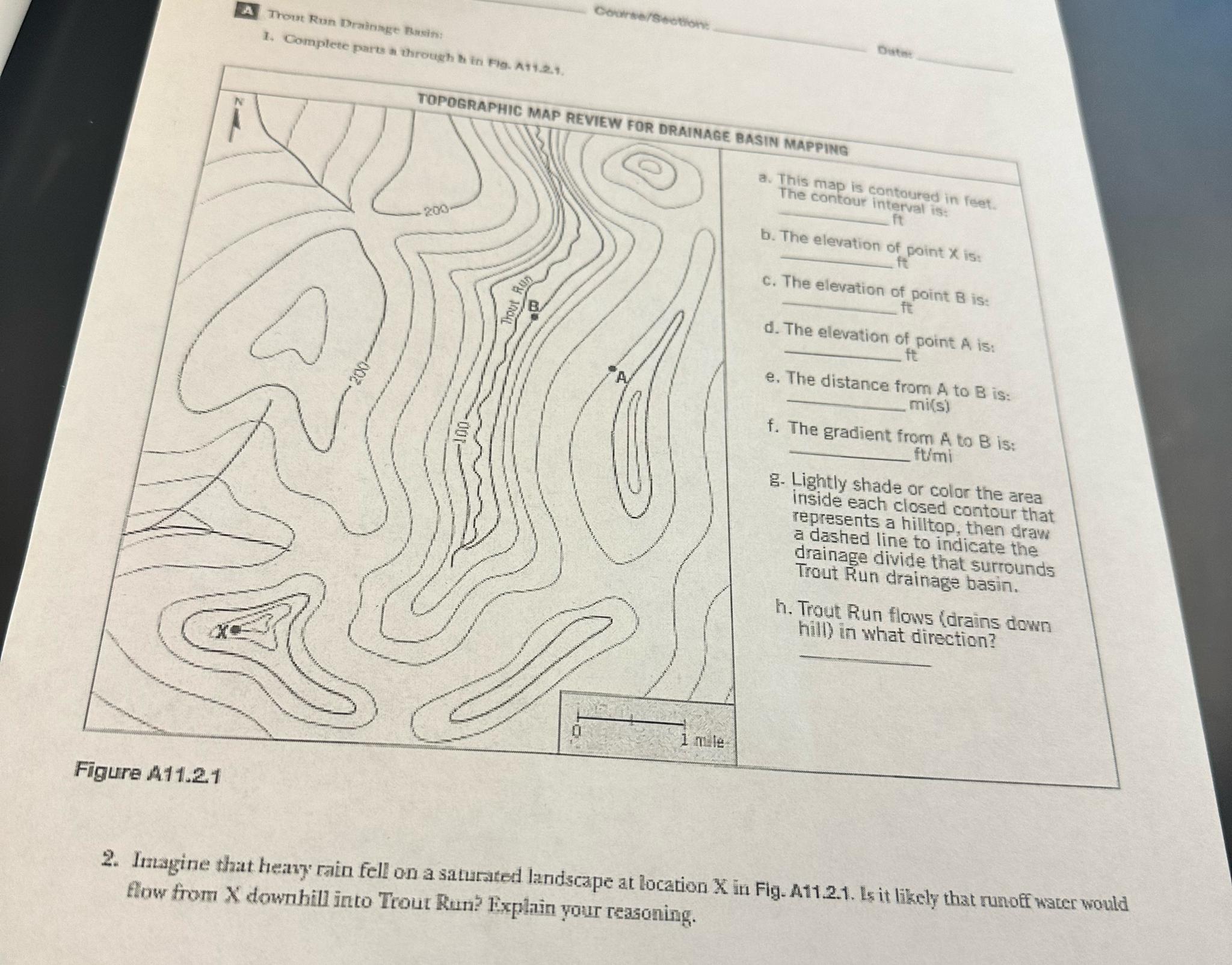 Solved 4 ﻿Thout Run Drainage parts in through