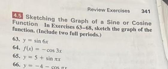 Solved Review Exercises 341 4.5 Sketching the Graph of a | Chegg.com