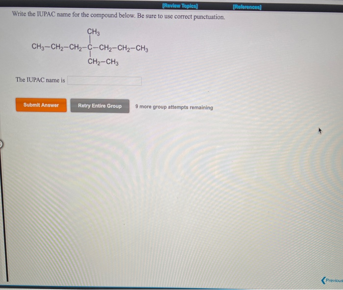 Solved Draw A Structural Formula For