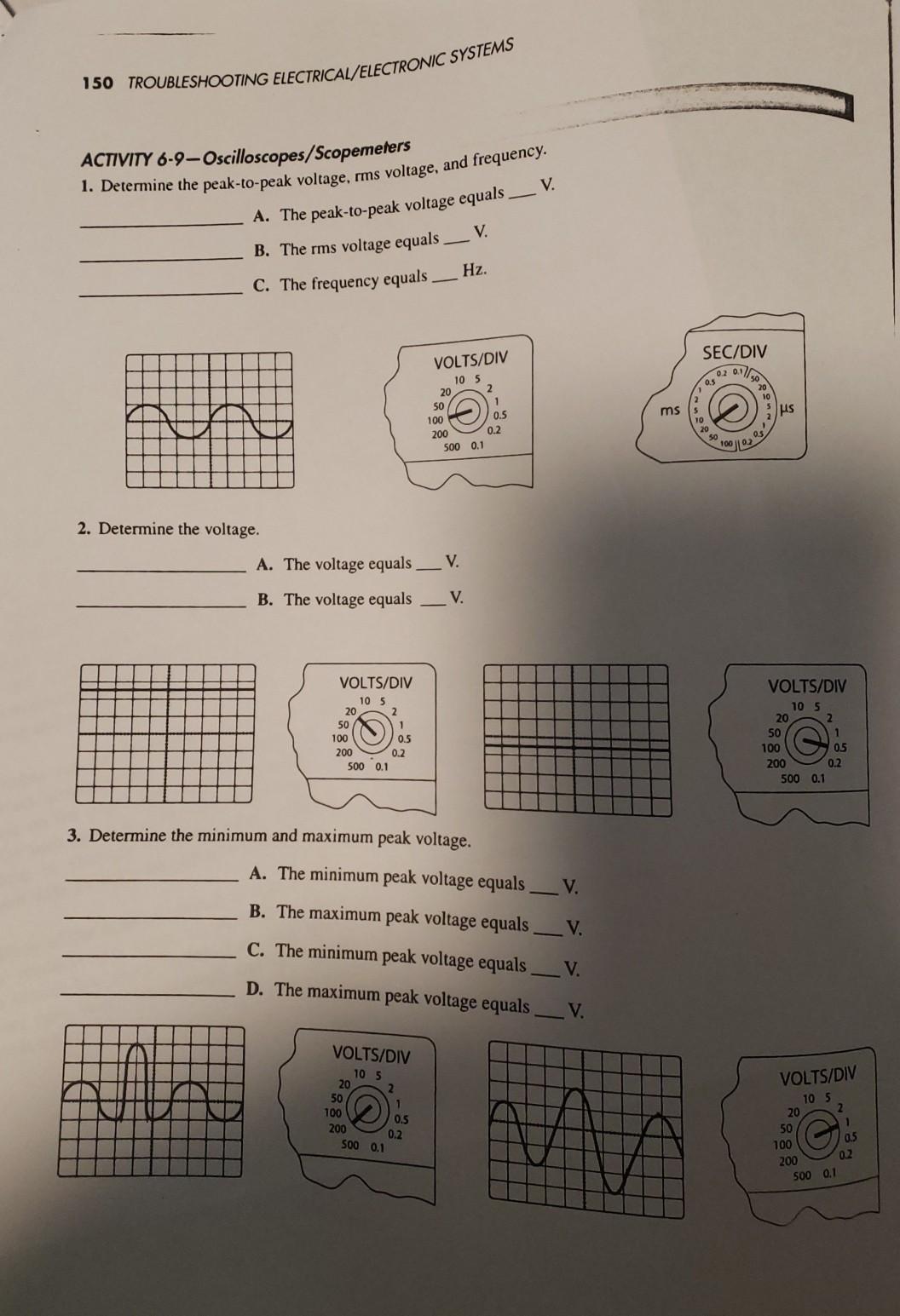 Solved 150 TROUBLESHOOTING ELECTRICAL/ELECTRONIC SYSTEMS V.