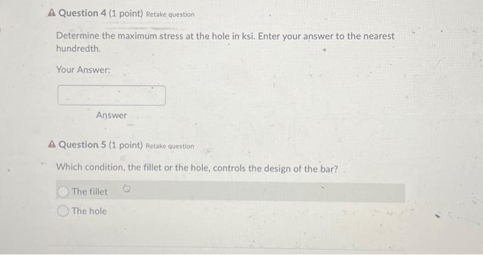 Solved Determine the stress concentration factor (Case 5a in | Chegg.com
