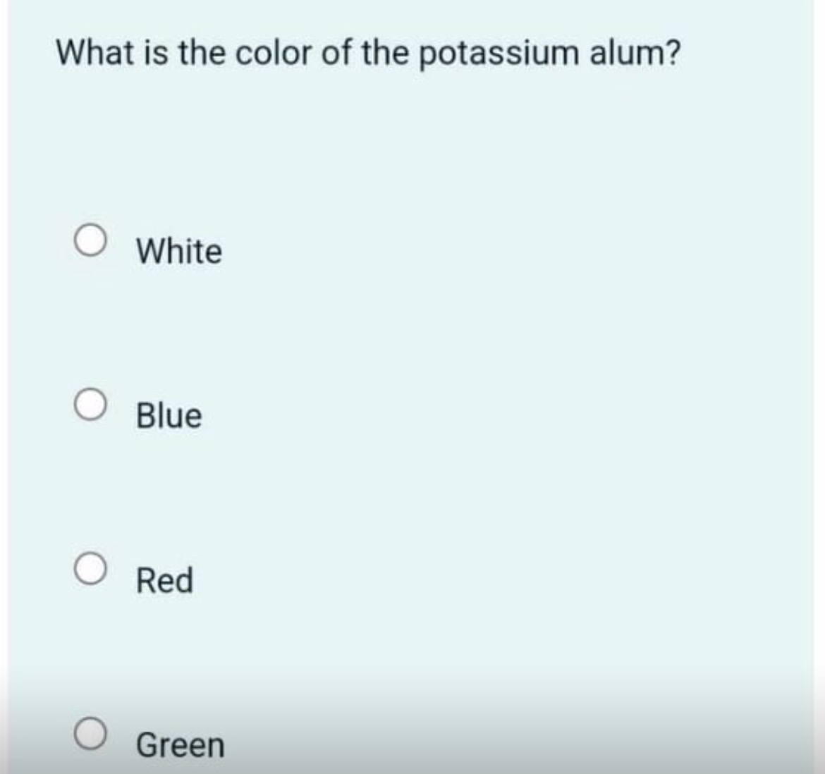 Solved What is the color of the potassium | Chegg.com