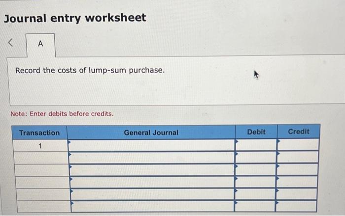 Solved Exercise 8 3 Algo Lump Sum Purchase Of Plant Assets 8450