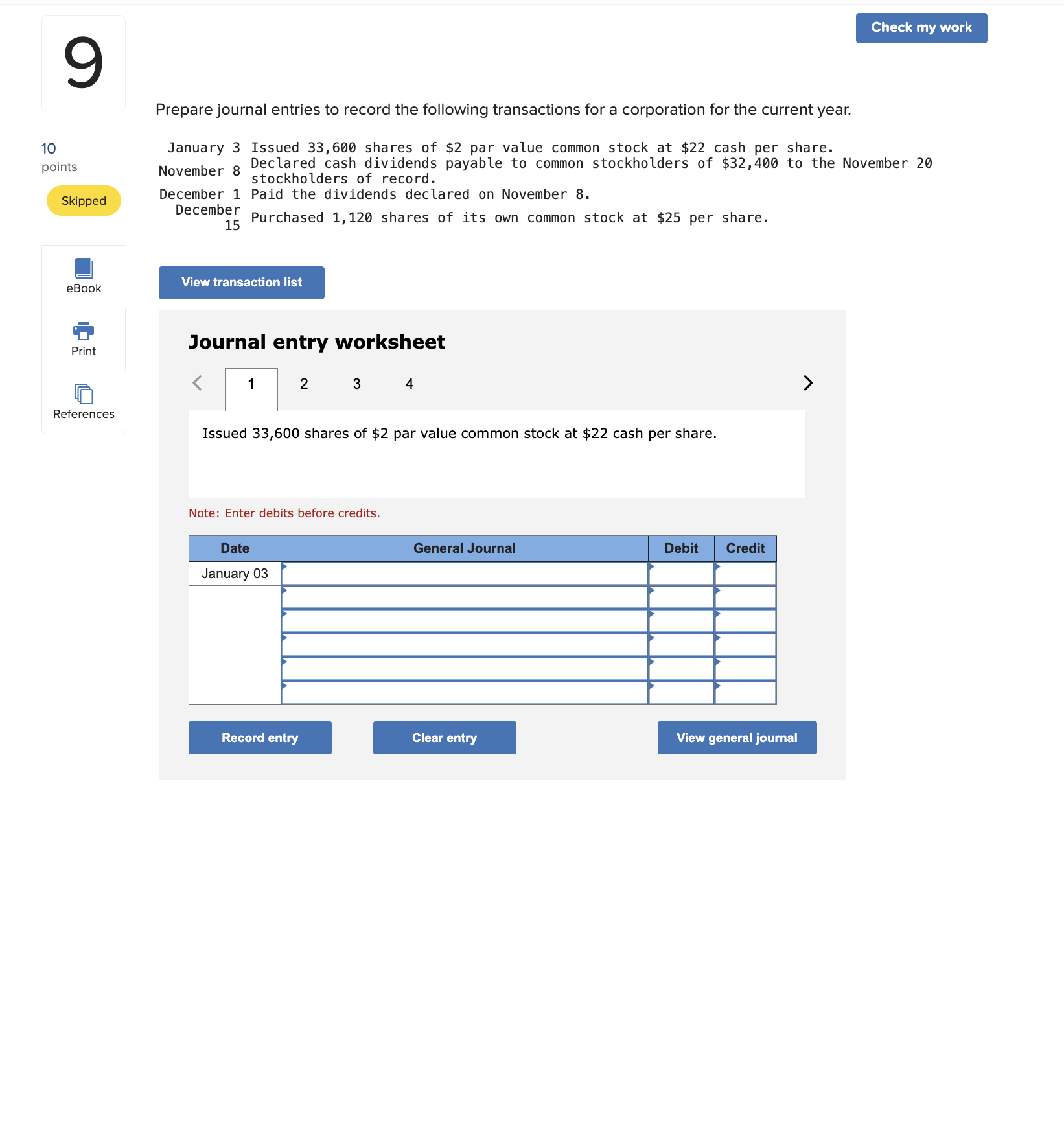 Solved Prepare journal entries to record the following | Chegg.com