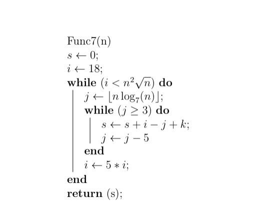Solved Give the asymptotic running time of each of | Chegg.com