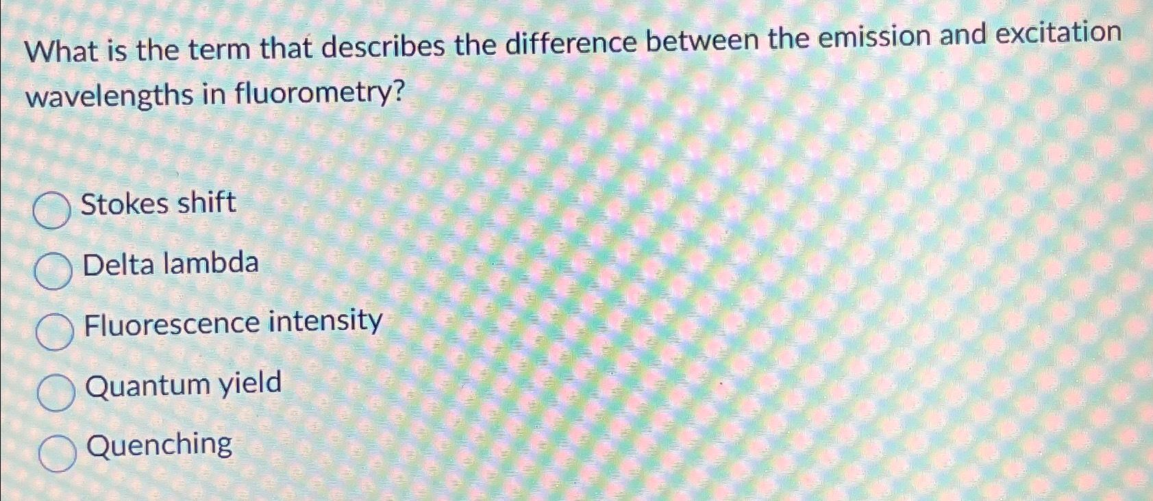 Solved What is the term that describes the difference | Chegg.com
