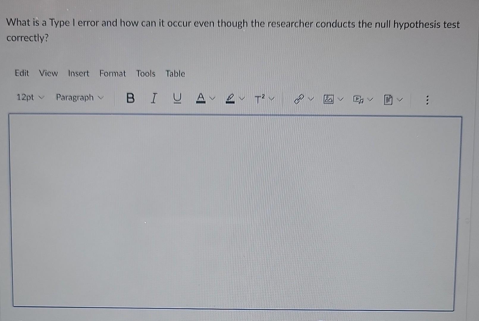 Solved What is a Type I error and how can it occur even | Chegg.com