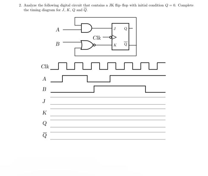 Solved Analyze the following digital circuit that contains | Chegg.com
