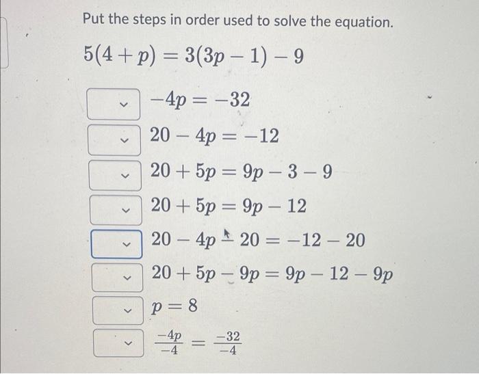 solved-put-the-steps-in-order-used-to-solve-the-equation-chegg