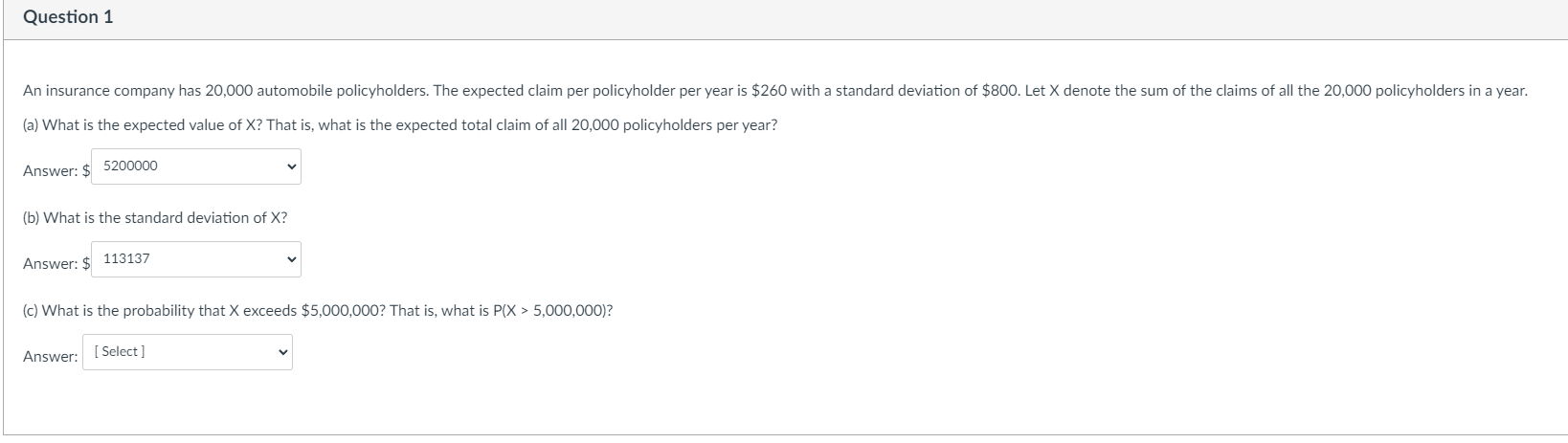 Solved Question 1(a) ﻿What is the expected value of x ? | Chegg.com