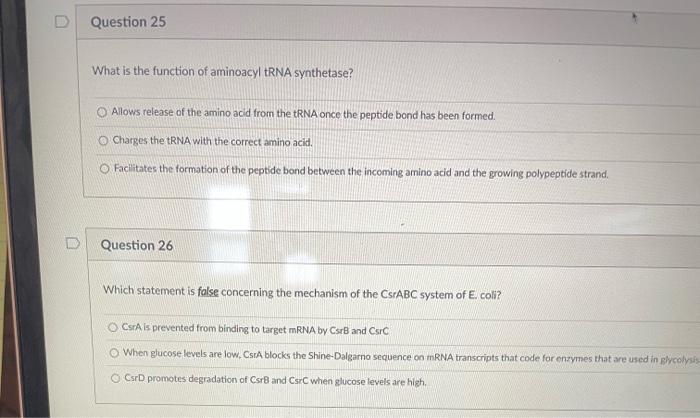 Solved Question 23 How does the Kozak sequence function in | Chegg.com