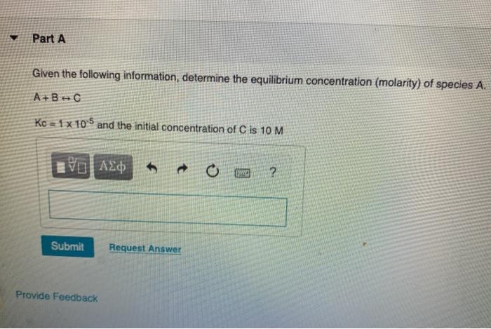 Solved Part A Given the following information, determine the | Chegg.com