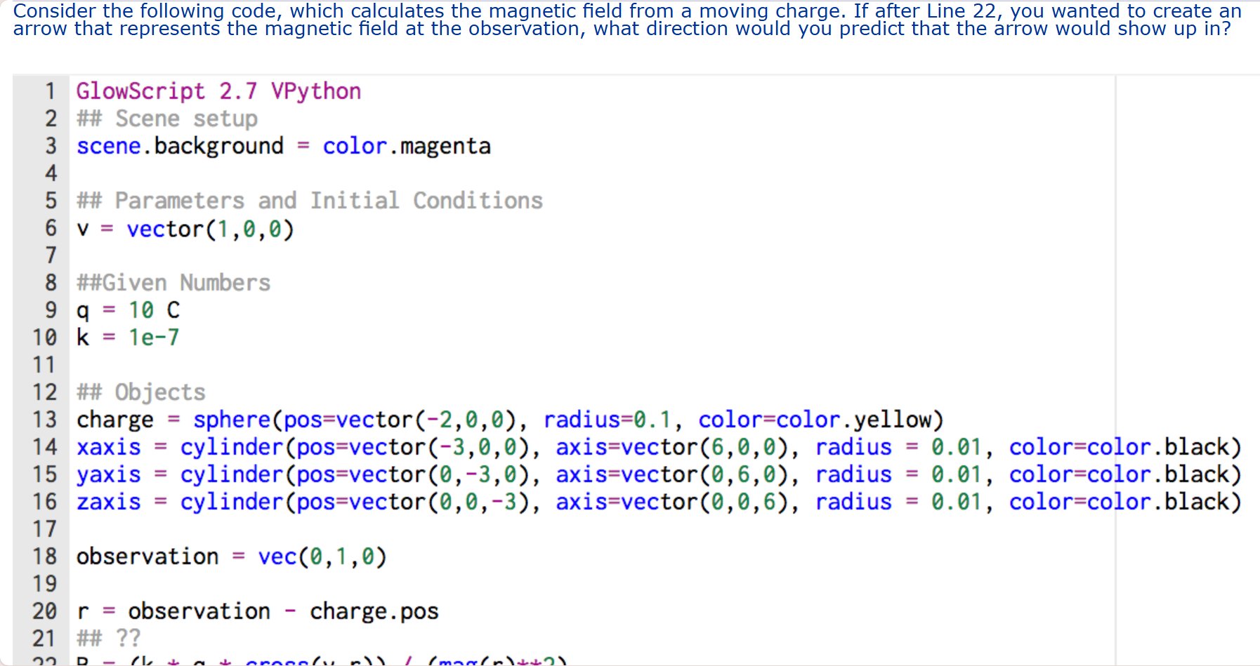Solved Consider the following code, which calculates the | Chegg.com