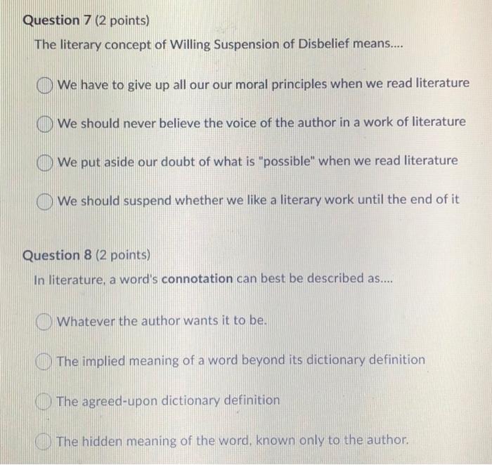 Question 1 Mandatory 2 Points In