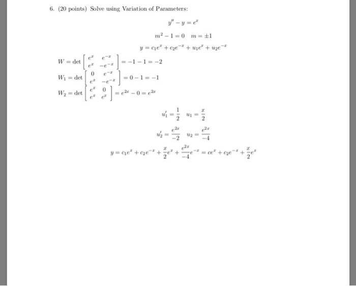 Solved Differential Equations. solve the first photo exactly | Chegg.com