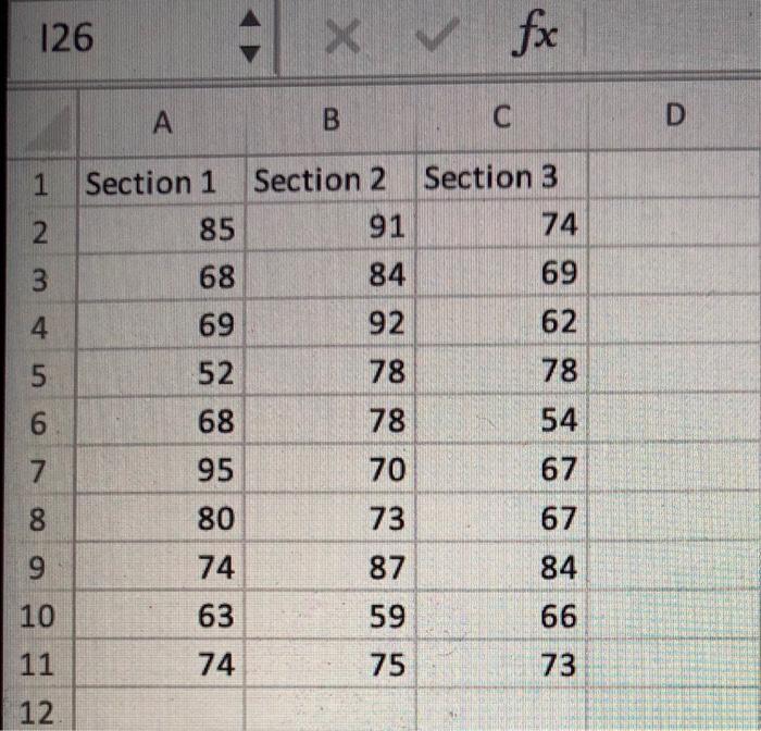 \begin{tabular}{lllll}
126 & & \( -1 \) & \( x \) & \( f x \) \\
\hline A & B & C & D
\end{tabular}
\begin{tabular}{|c|r|r|r|