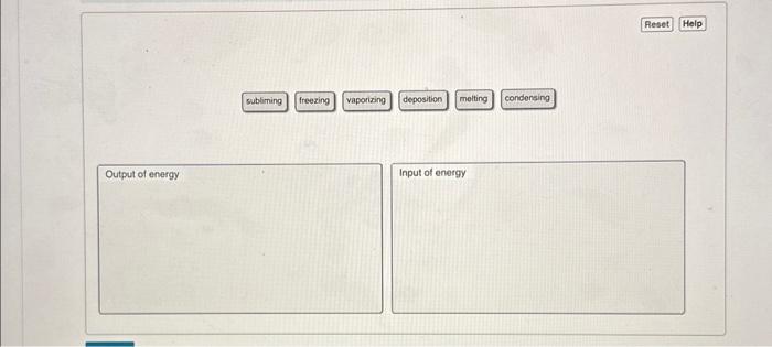 Solved Output of energy Input of energy | Chegg.com