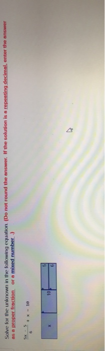 Solved Solve for the unknown in the following equation (Do | Chegg.com