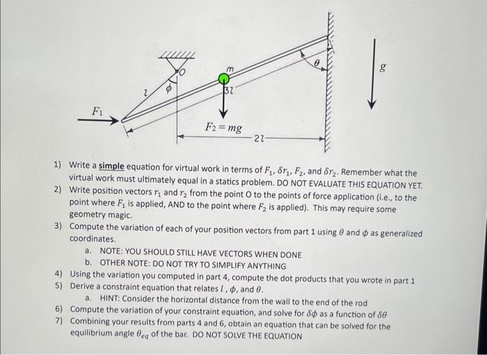 Solved One End Of A Thin Uniform Rod Of Mass M And Length 3l | Chegg ...