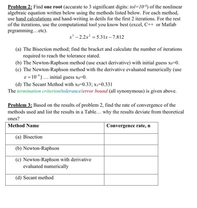 Solved (Problem 3) I have already posted problem 2 here on | Chegg.com