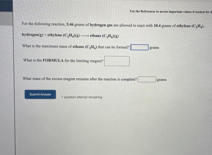 Solved Use the References to access important values if Chegg