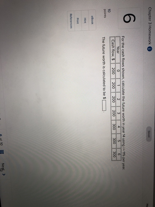 Solved Chapter 3 Homework i Saved He For the cash flows | Chegg.com