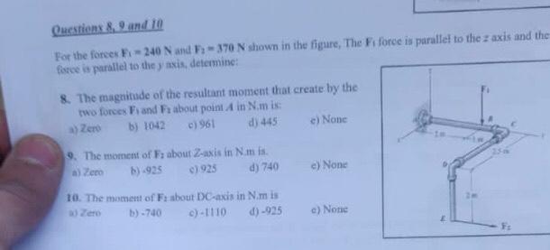 Solved C) A) 58.9 B) 78.5 Questions 8. 9 And 10 For The | Chegg.com