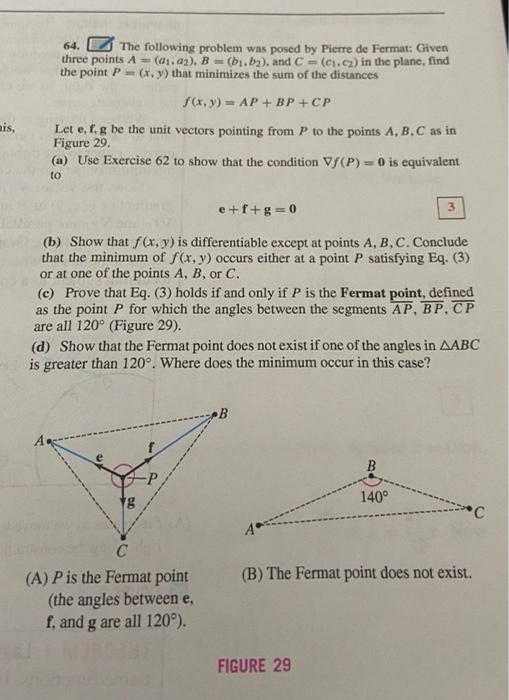 64 The Following Problem Was Posed By Pierre De F Chegg Com