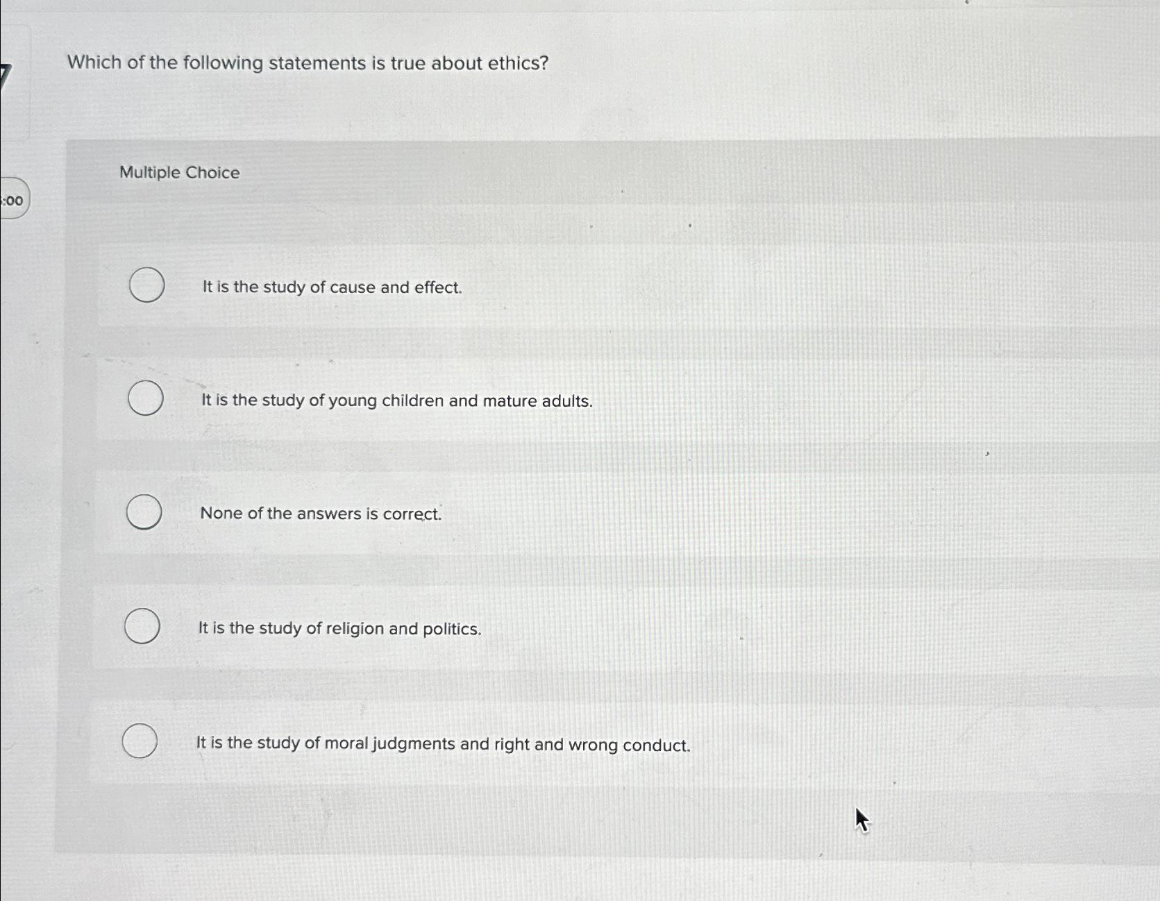 Solved Which of the following statements is true about | Chegg.com