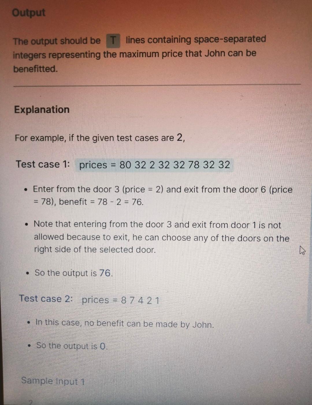 I ENTER DOOR 1 OF THE GAME DOORS 