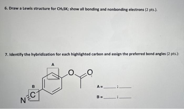 Solved Draw A Lewis Structure For Ch Sk Show All Bonding Chegg Com