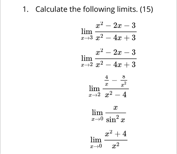nilai lim x2 2x 15 x2 4x 3