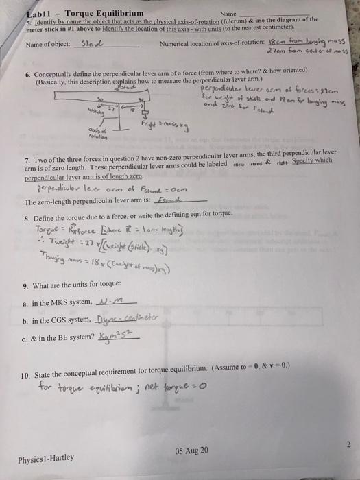 Solved need help answering part for the physics lab. It is | Chegg.com