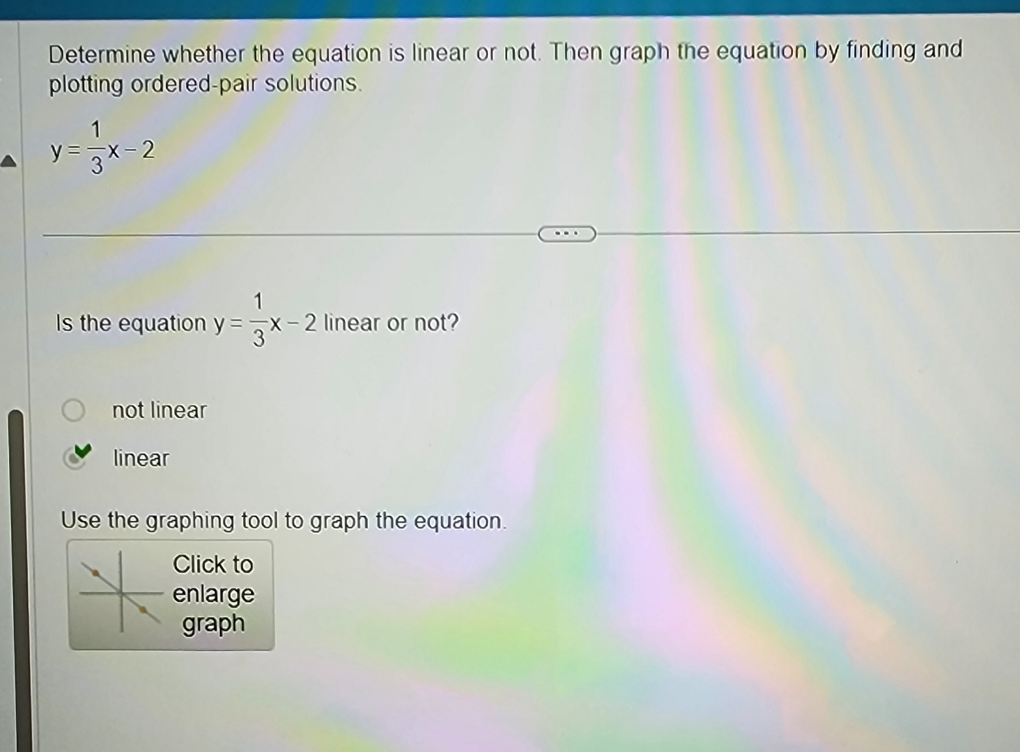 Solved Determine Whether The Equation Is Linear Or Not. Then 