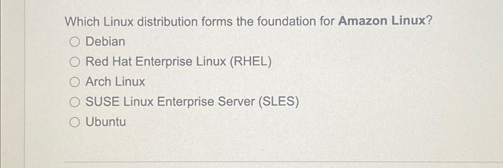 Solved Which Linux distribution forms the foundation for | Chegg.com