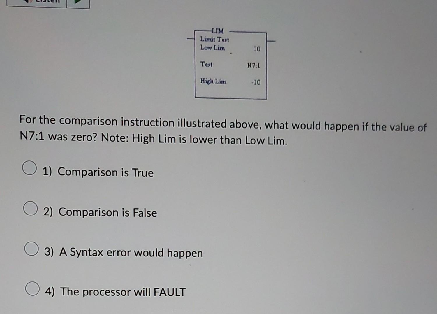 Solved For the comparison instruction illustrated above, | Chegg.com