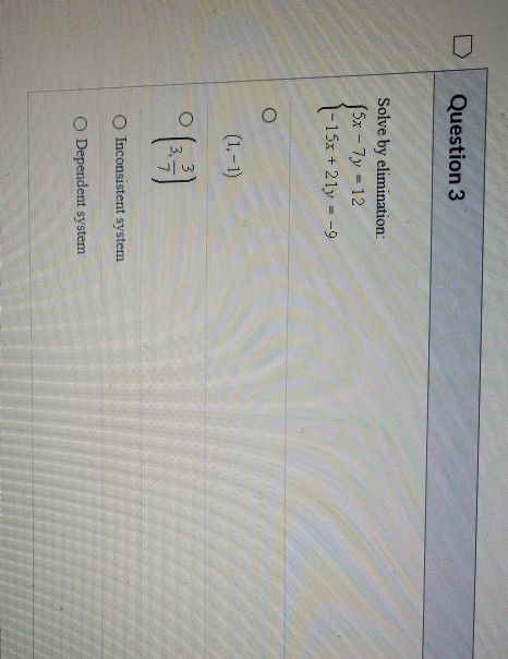 Solved D Question 1 0.2 pts Solve the system below by | Chegg.com